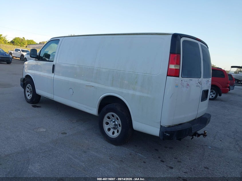 Vin: 1gcsgafx1b1110826, lot: 46615803, chevrolet express 1500 work van 20113