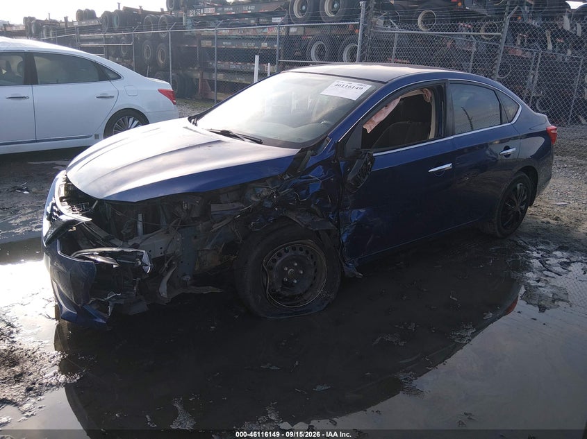 Vin: 3n1ab7ap5hy327341, lot: 46615865, nissan sentra s 20172