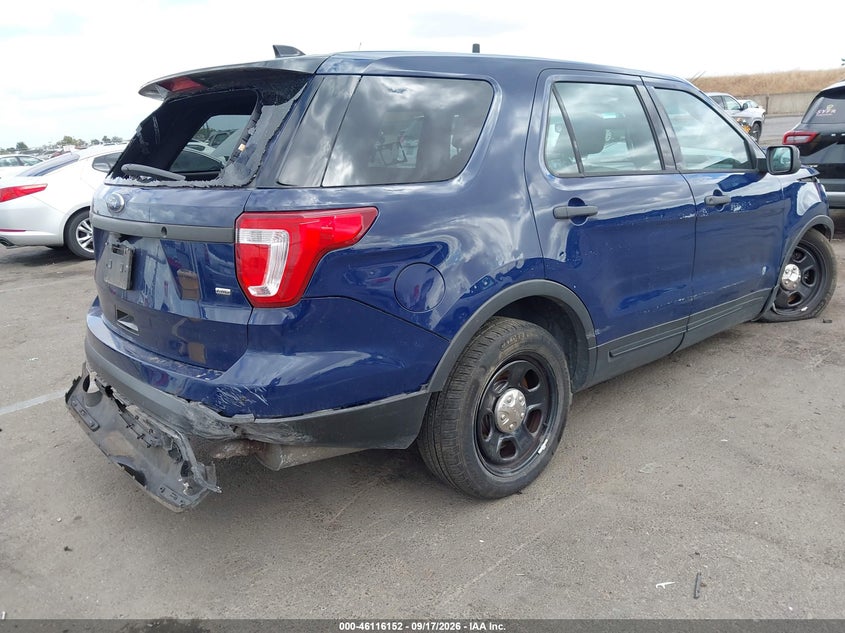 Vin: 1fm5k8ar5gga47288, lot: 46615868, ford utility police interceptor 20164
