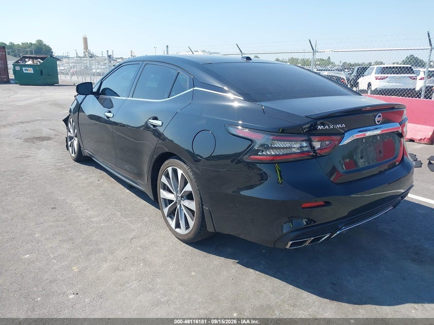 Vin: 1n4aa6fvxnc501092, lot: 46615897, nissan maxima platinum xtronic cvt 20223