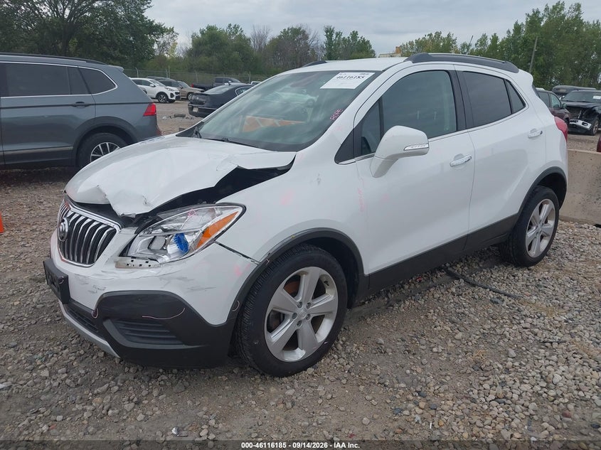Vin: kl4cjasb5gb582944, lot: 46615901, buick encore 20162