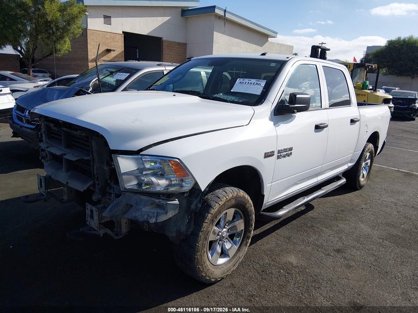 Vin: 3c6rr7kt6jg251199, lot: 46615902, ram 1500 tradesman  4x4 5'7 box 20182