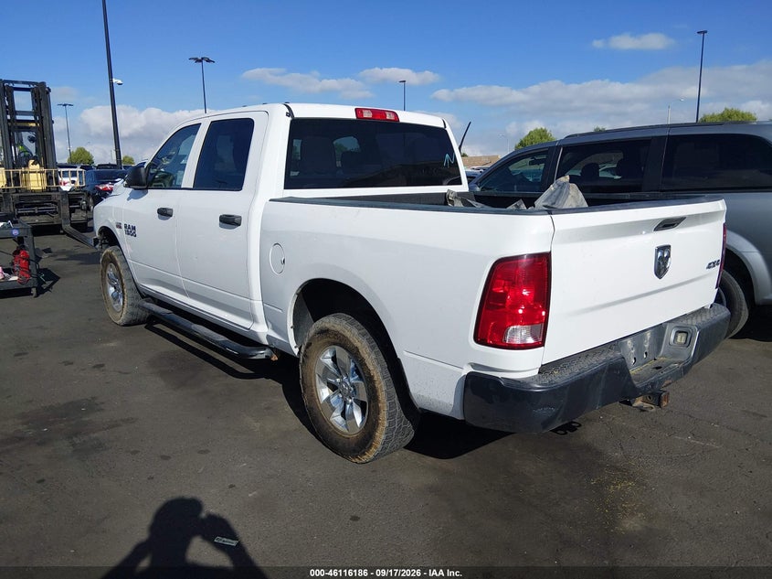 Vin: 3c6rr7kt6jg251199, lot: 46615902, ram 1500 tradesman  4x4 5'7 box 20183