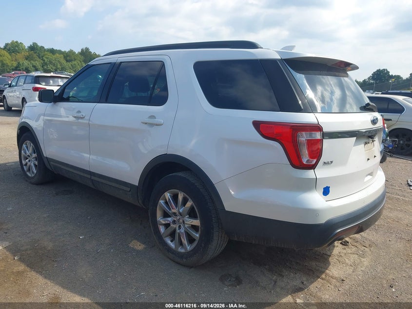 Vin: 1fm5k7d82hgb27968, lot: 46615932, ford explorer xlt 20173