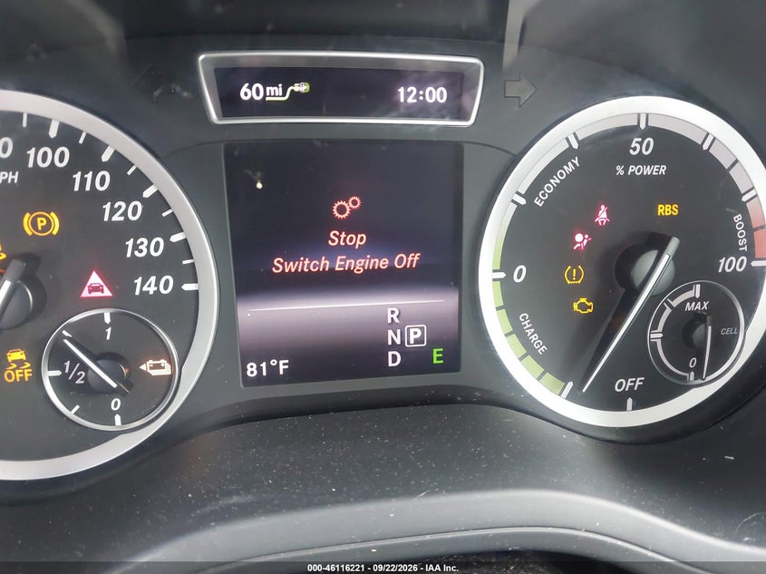 MERCEDES-BENZ B-CLASS ELECTRIC DRIVE 2014 VIN WDDVP9AB2EJ001700