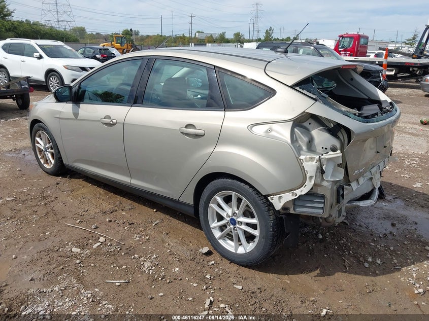 Vin: 1fadp3k29gl358709, lot: 46615964, ford focus se 20163
