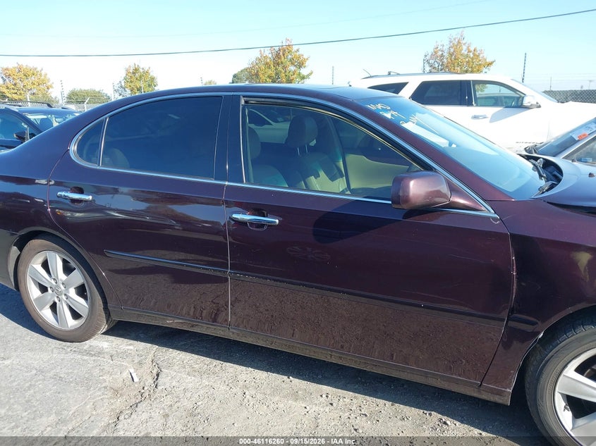 LEXUS ES 330 2005 VIN JTHBA30G055059658