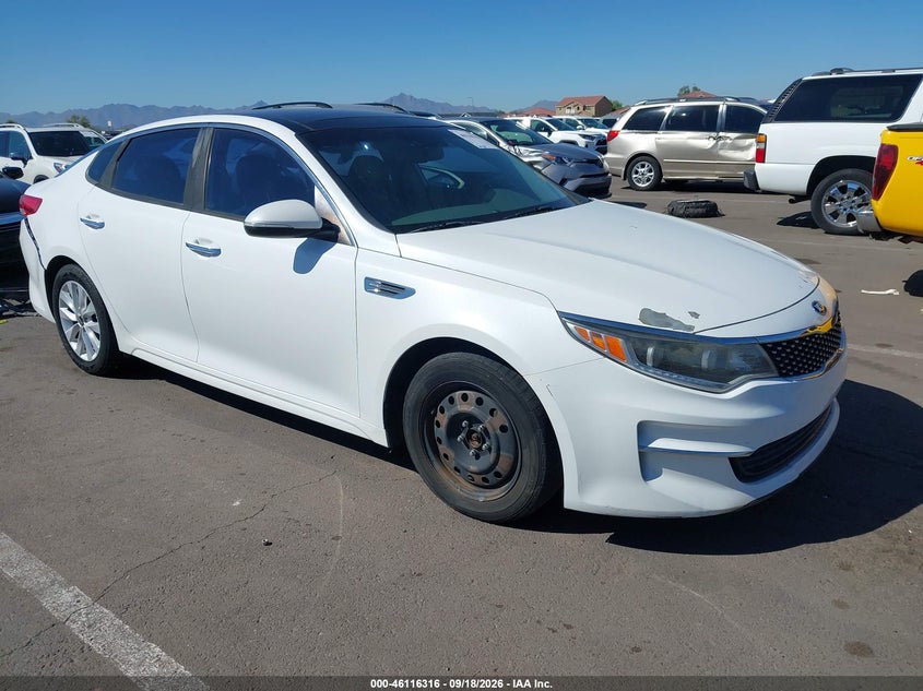 Vin: 5xxgu4l38gg012261, lot: 46616032, kia optima ex 20161
