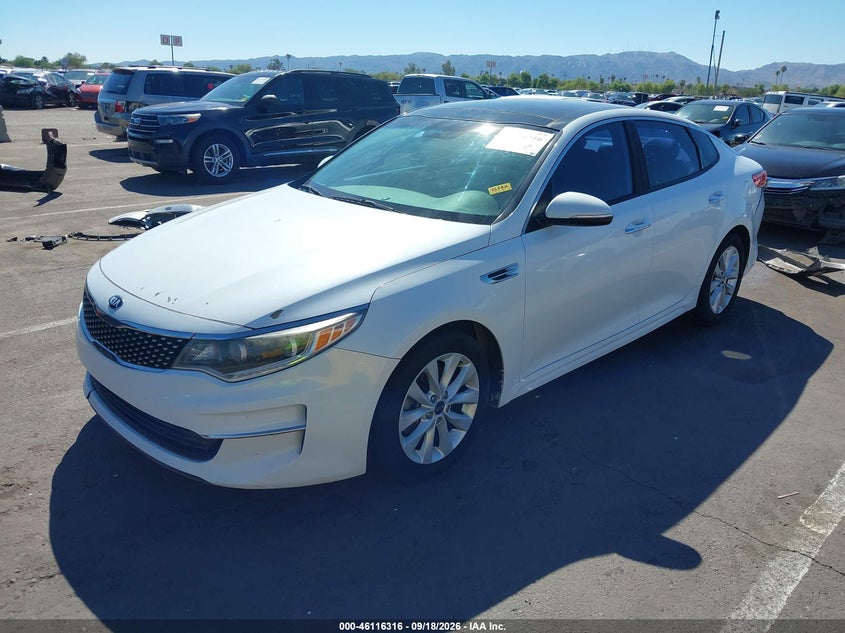 Vin: 5xxgu4l38gg012261, lot: 46616032, kia optima ex 20162