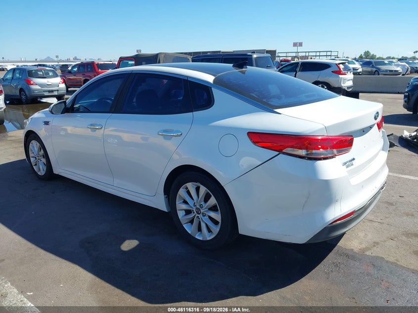 Vin: 5xxgu4l38gg012261, lot: 46616032, kia optima ex 20163