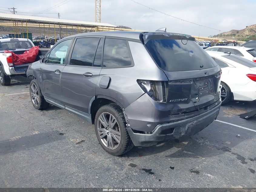 Vin: 5fnyf7h58kb008524, lot: 46616051, honda passport ex-l 20193