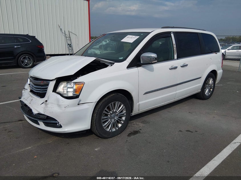 Vin: 2c4rc1cg7fr741015, lot: 46616053, chrysler town & country touring-l 20152