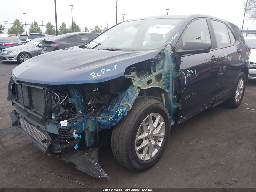 Vin: 3gnaxhev9ns229836, lot: 46616064, chevrolet equinox fwd ls 20222