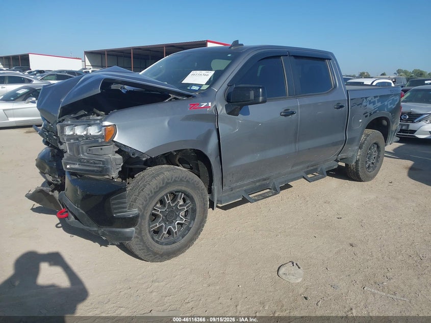 Vin: 1gcpyfedxlz183218, lot: 46616082, chevrolet silverado 1500 4wd  short bed lt trail boss 20202
