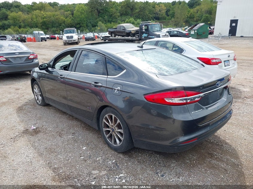 Vin: 3fa6p0h71hr345417, lot: 46616117, ford fusion se 20173