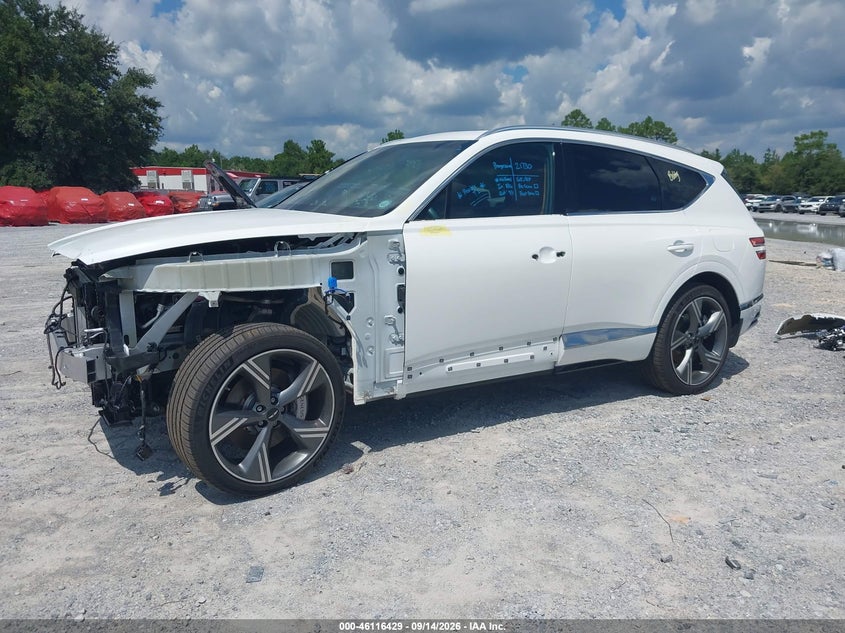 Vin: kmuheesc6su267774, lot: 46616145, genesis gv80 3.5t prestige awd 20252