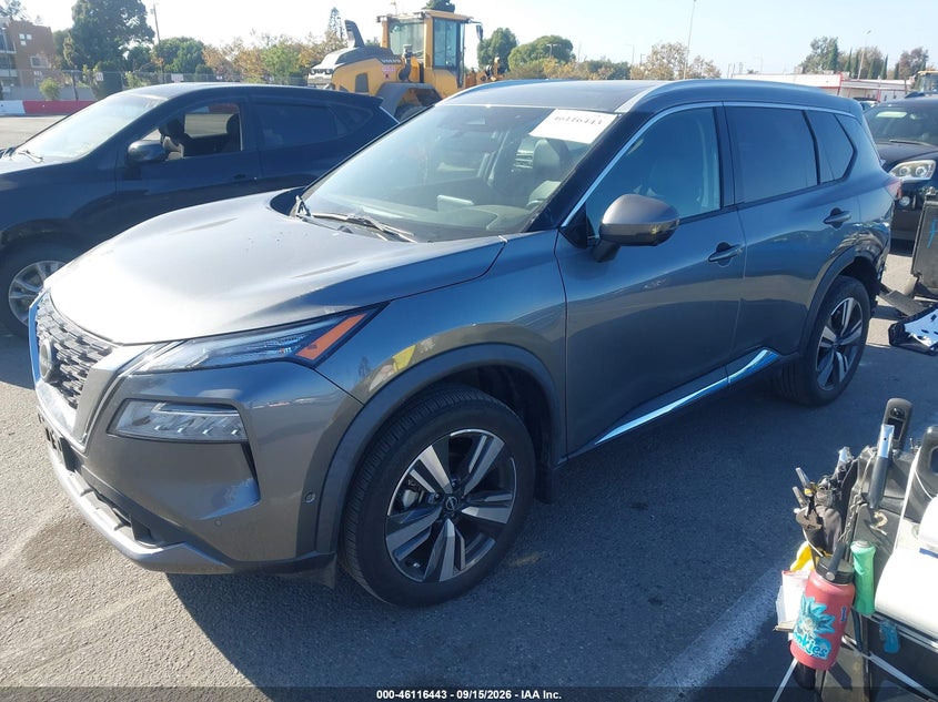 Vin: 5n1bt3ca1pc812790, lot: 46616159, nissan rogue sl fwd 20232