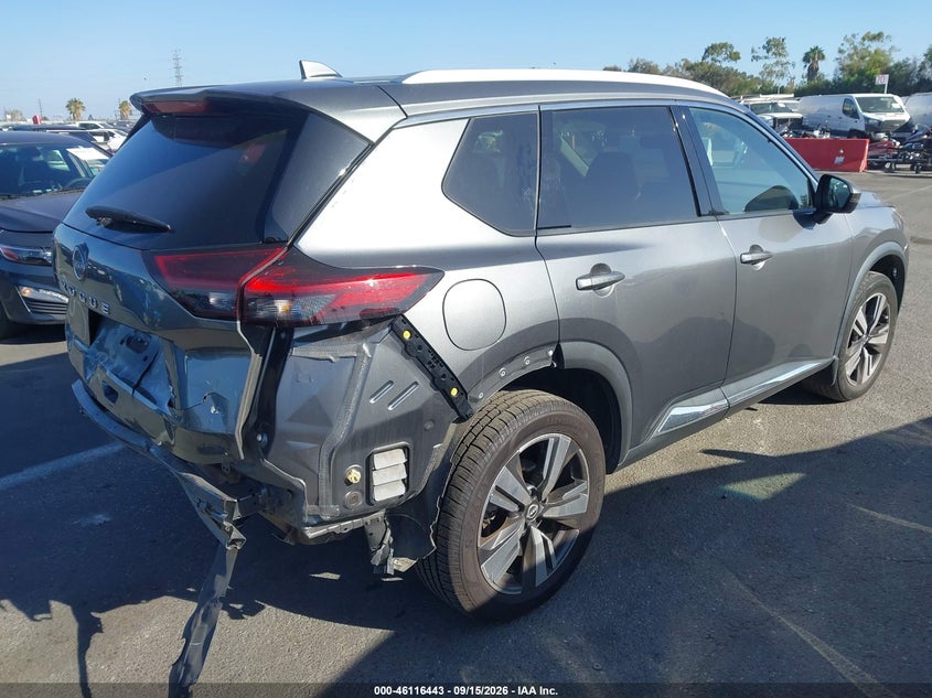 Vin: 5n1bt3ca1pc812790, lot: 46616159, nissan rogue sl fwd 20234