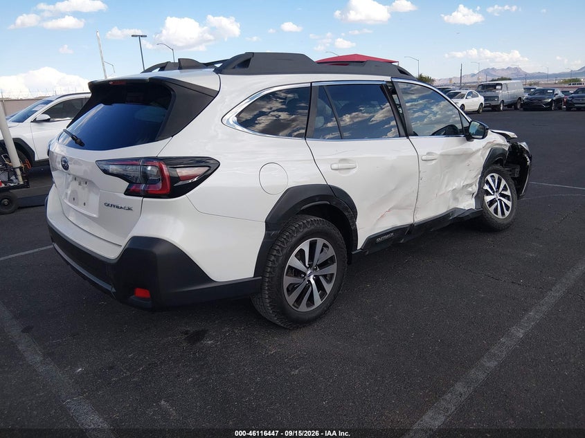 Vin: 4s4btafcxp3143193, lot: 46616163, subaru outback premium 20234