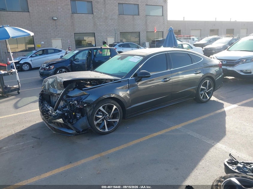 Vin: kmhl44j28pa268013, lot: 46616164, hyundai sonata sel plus 20232