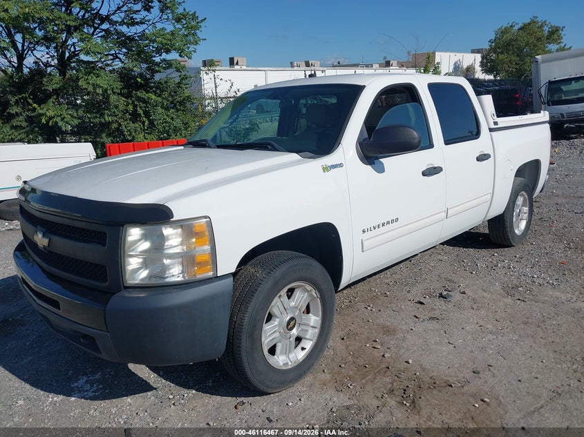 Vin: 3gcxcuej1ag222848, lot: 46616183, chevrolet silverado 1500 hybrid 1hy 20102