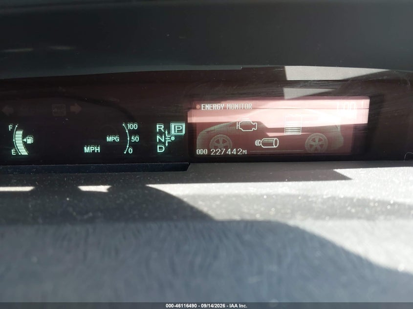 TOYOTA PRIUS 2012 VIN JTDKN3DU0C5427209