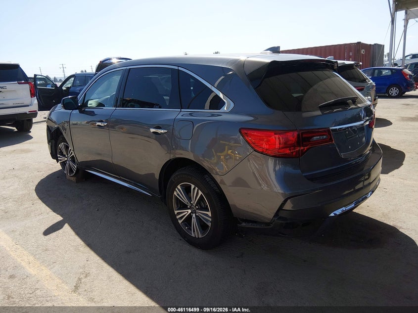 Vin: 5fryd3h3xhb000803, lot: 46616215, acura mdx 20173
