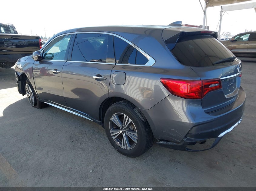 Vin: 5fryd3h3xhb000803, lot: 46616215, acura mdx 20173