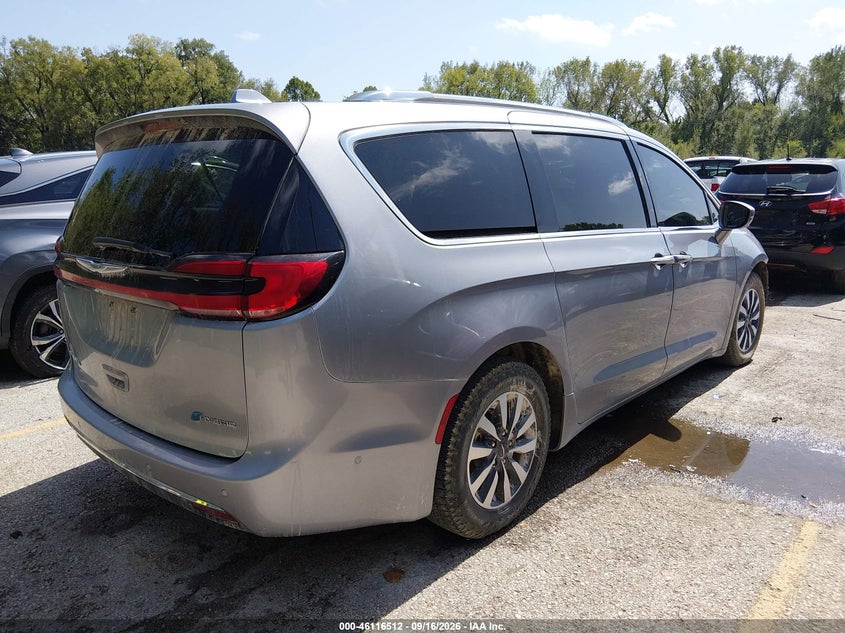 Vin: 2c4rc1l76mr581321, lot: 46616228, chrysler pacifica hybrid touring l 20214