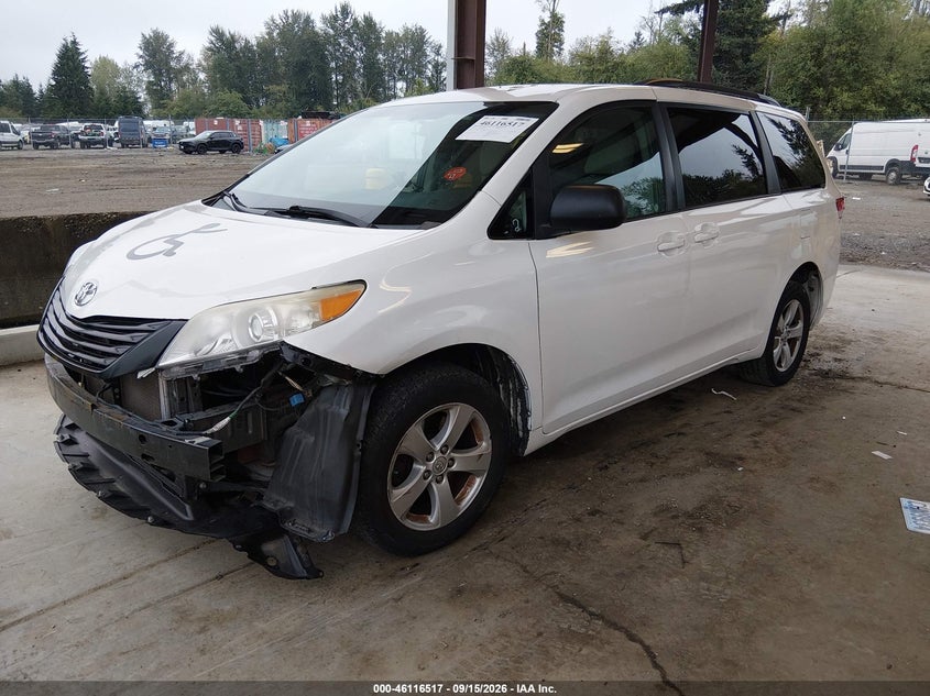 Vin: 5tdzk3dc4es407167, lot: 46616233, toyota sienna 7 passenger 20142