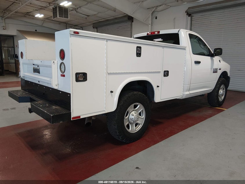 Vin: 3c7wr5aj0jg289319, lot: 46616235, ram 2500 tradesman  4x4 8' box 20184