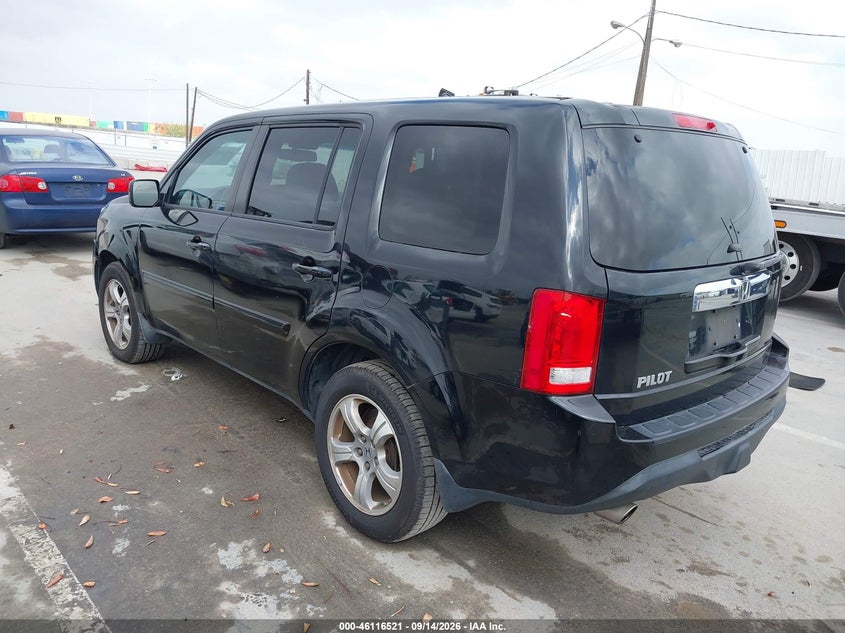 Vin: 5fnyf3h79eb012984, lot: 46616237, honda pilot ex-l 20143