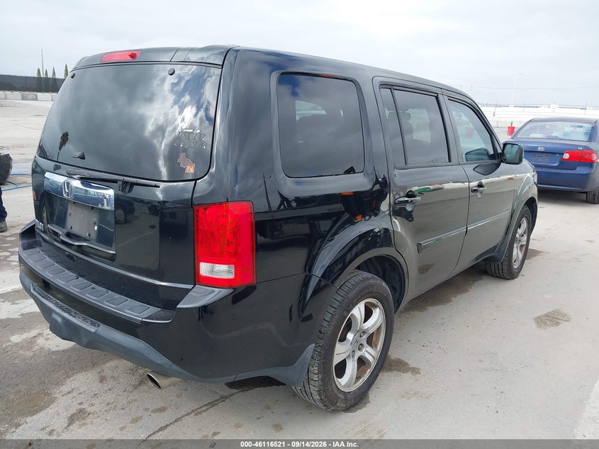 Vin: 5fnyf3h79eb012984, lot: 46616237, honda pilot ex-l 20144