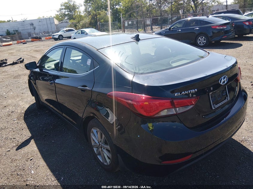 Vin: 5npdh4aexfh556162, lot: 46616254, hyundai elantra se 20153