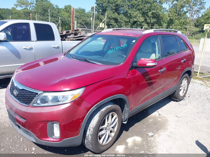 Vin: 5xykt4a71fg580638, lot: 46616275, kia sorento lx v6 20152