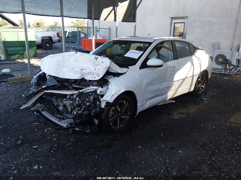 Vin: 3n1ab8cv7sy247662, lot: 46616327, nissan sentra sv 20252