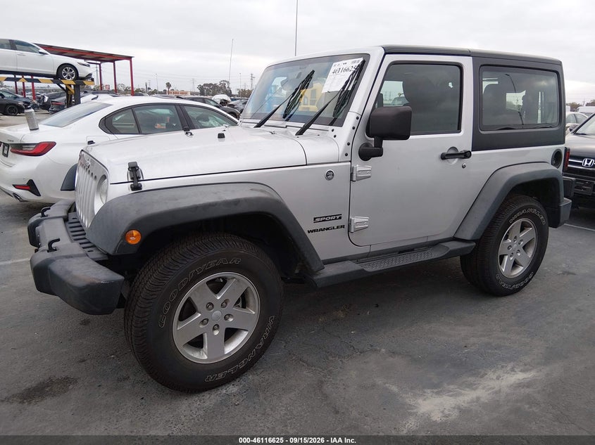 Vin: 1c4ajwag0cl147650, lot: 46616341, jeep wrangler sport 20122