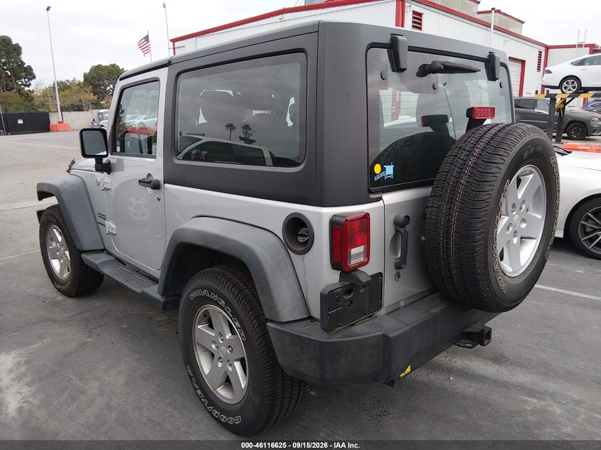 Vin: 1c4ajwag0cl147650, lot: 46616341, jeep wrangler sport 20123