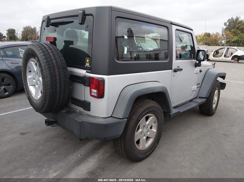 Vin: 1c4ajwag0cl147650, lot: 46616341, jeep wrangler sport 20124