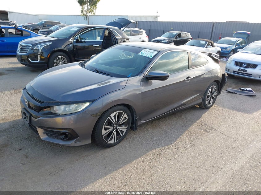 Vin: 2hgfc3b35gh358910, lot: 46616365, honda civic ex-t 20162