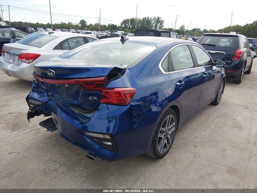 Vin: 3kpf54ad6me348824, lot: 46616408, kia forte ex 20214