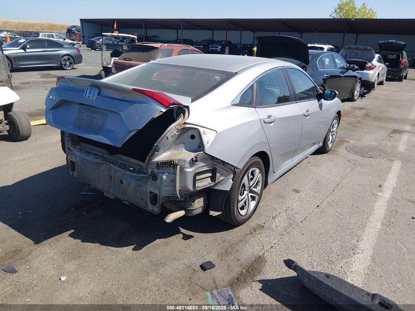 Vin: 2hgfc2f56jh584029, lot: 46616409, honda civic lx 20184