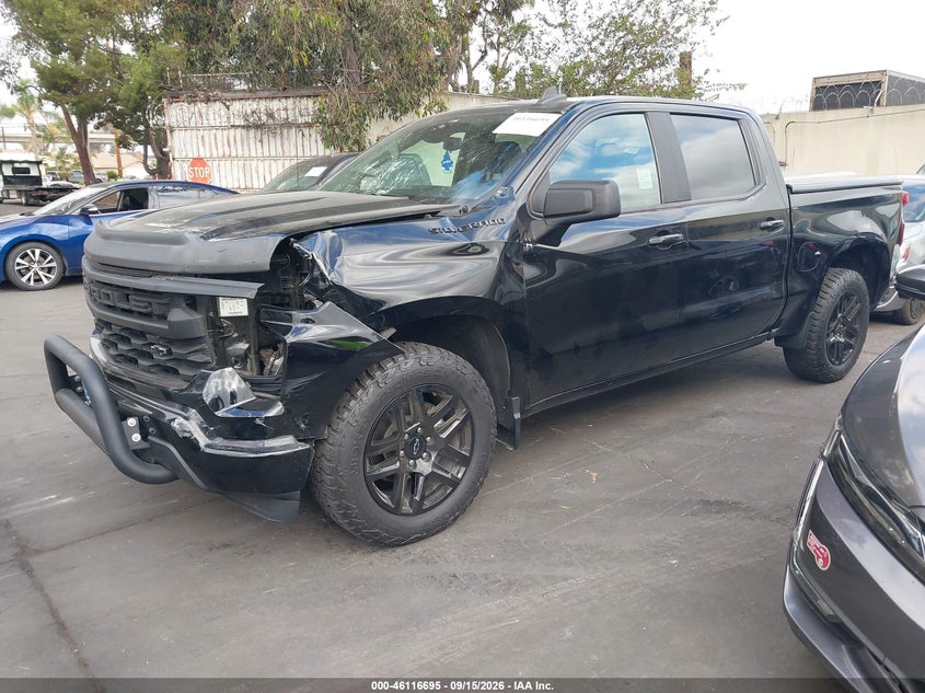 2023 Chevrolet Silverado, Left Rear, IAAI, VIN 3GCPABEK8PG269984 — photo 2