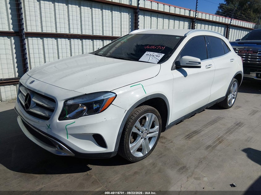 Vin: wdctg4eb2gj267567, lot: 46616417, mercedes-benz gla 250 20162