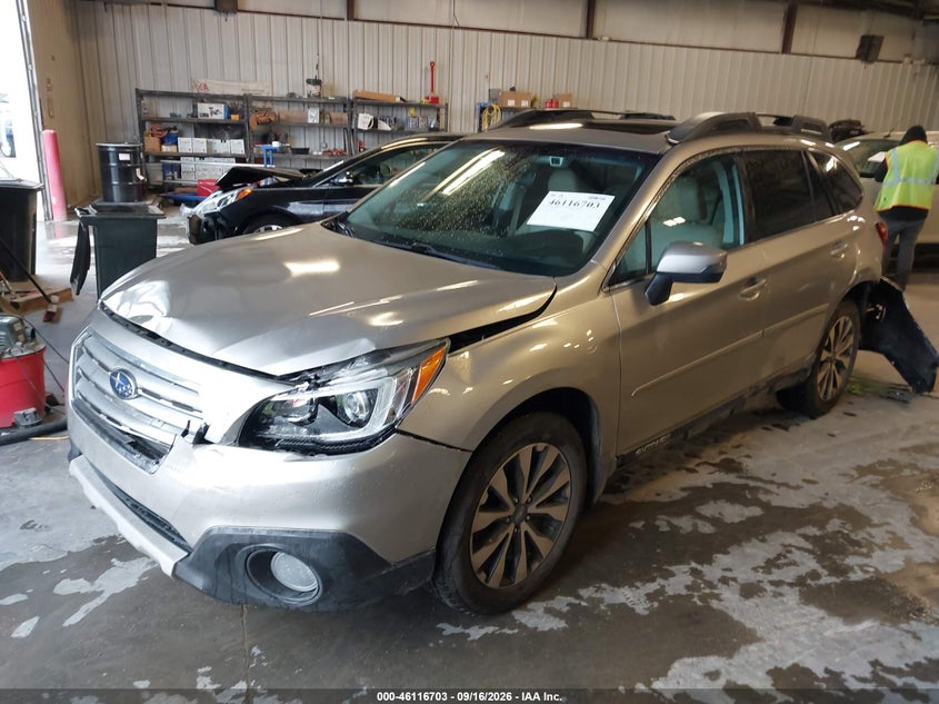 Vin: 4s4bsanc0h3385495, lot: 46616419, subaru outback 2.5i limited 20172
