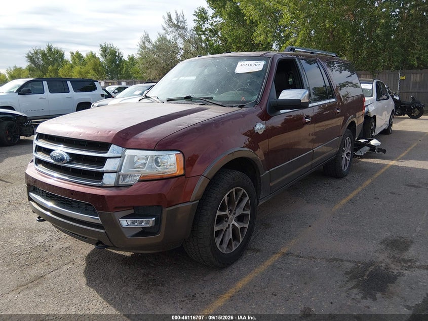Vin: 1fmjk1jt3fef26546, lot: 46616423, ford expedition el king ranch 20152