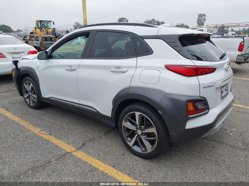 Vin: km8k33a53lu408612, lot: 46616431, hyundai kona limited 20203