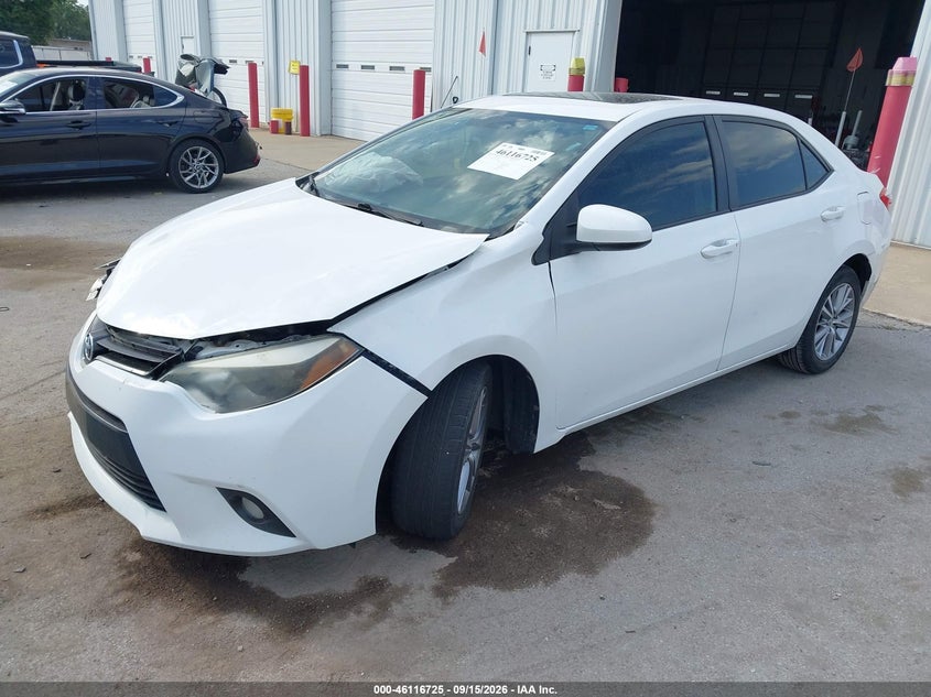 2014 Toyota Corolla, Удар спереди, IAAI, VIN 2T1BURHE0EC144016 — фото 2