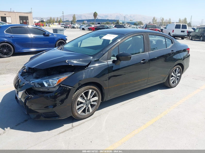Vin: 3n1cn8ev8ml876490, lot: 46616448, nissan versa sv xtronic cvt 20212