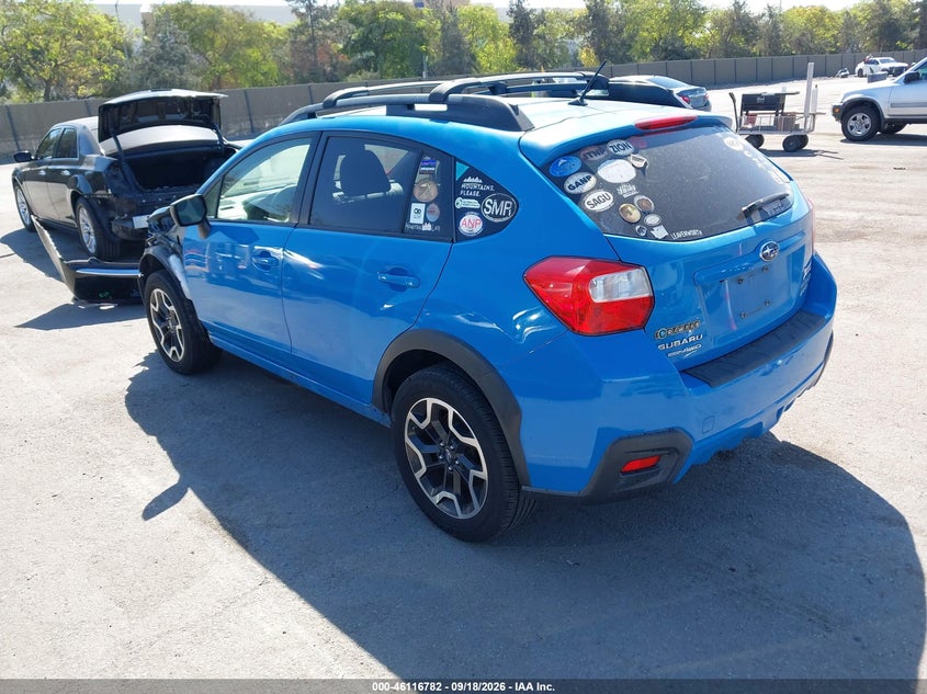 Vin: jf2gpaac2g9345997, lot: 46616498, subaru crosstrek 2.0i 20163